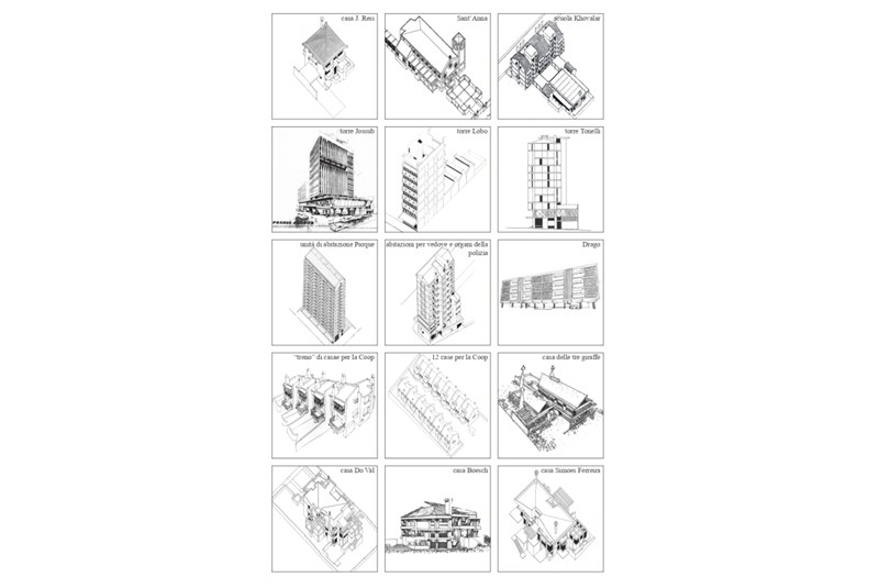 Fig. 6
Guedesburg and the stiloguedes:
examples of (realized) architecture.
&copy;Archivio Guedes,
&copy;SamueleMurgia.