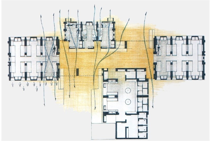 Fig. 4a
André Ravéreau, Convitto del
Liceo tecnico di Ouagadougou,
1980 (da Baudouï R., Potié P.,
2003), © André Ravéreau/ADAGP.
Paris, 2013. Fig. 4a
André Ravéreau, Convitto del
Liceo tecnico di Ouagadougou,
1980 (da Baudouï R., Potié P.,
2003), © André Ravéreau/ADAGP.
Paris, 2013.