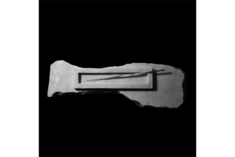 Fig. 7
Il modello in marmo nella sua
versione definitiva. Vista zenitale.