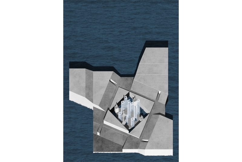 Fig. 6
Assonometria di progetto. Fig. 6
Assonometria di progetto.