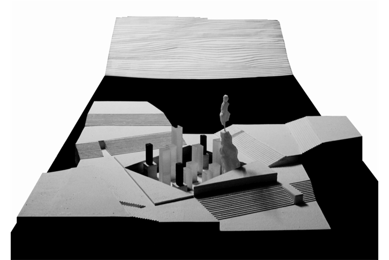 Fig. 8
Il ruolo sintattico del centro determina
una logica aggregativa
di masse architettoniche attorno
ad esso. Fig. 8
Il ruolo sintattico del centro determina
una logica aggregativa
di masse architettoniche attorno
ad esso.