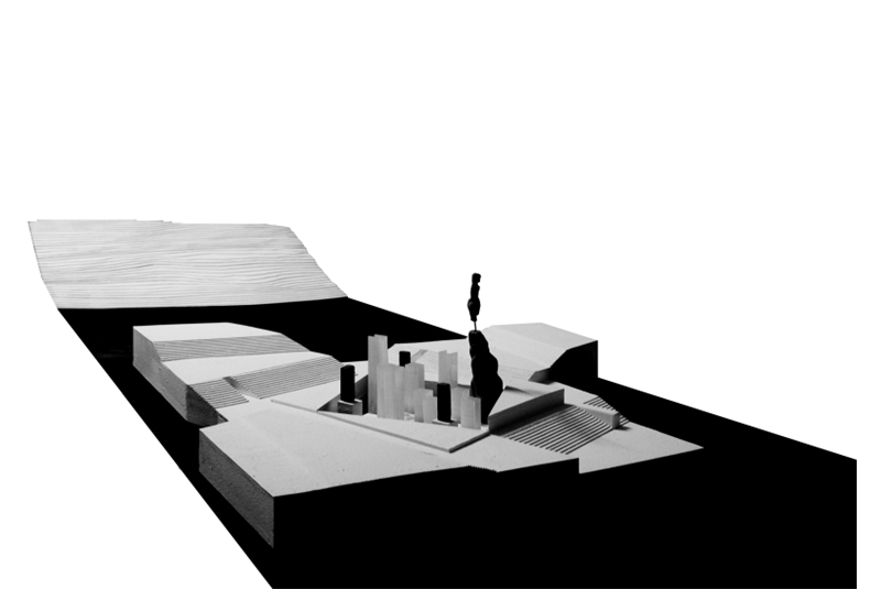 Fig. 9
Gli spalti accolgono le persone
come in un grande teatro all’aperto,
rendendo possibile osservare
frammenti del paesaggio
circostante. Fig. 9
Gli spalti accolgono le persone
come in un grande teatro all’aperto,
rendendo possibile osservare
frammenti del paesaggio
circostante.