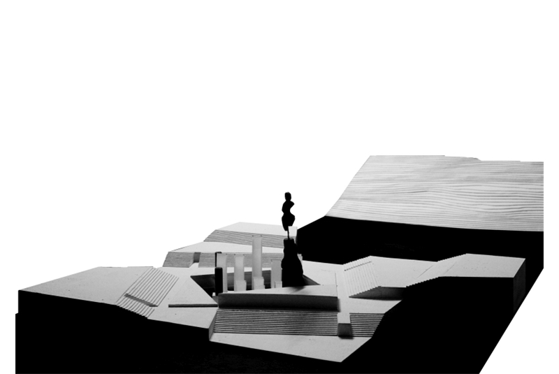 Fig. 10
The stands welcome people
like in a large open-air theater,
making it possible to observe
fragments of the surrounding landscape.