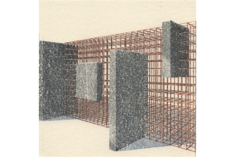 Fig. 7
Vista di un momento accolto.
Stampa con solvente.