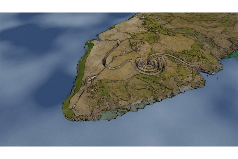 Fig. 3
Elio Garis, porta Pax, acquerello,
Lampedusa, 2023.