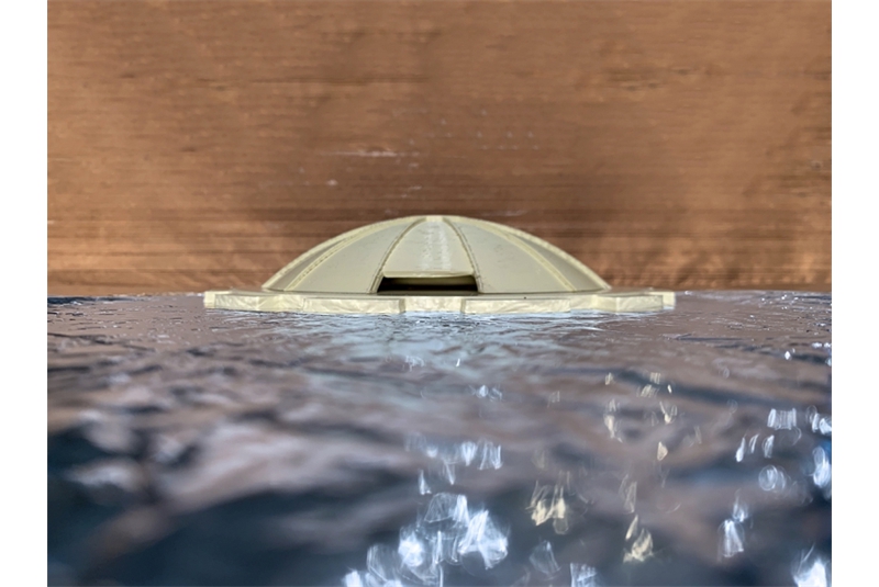 Fig. 13
Thomas pepino, Il mausoleo,
modello in PLA, Lampedusa,
2023.