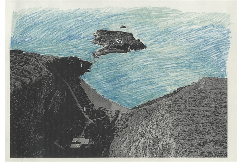 Fig. 26
Vista prospettica del percorso e
dello Scavo: tecnica mista. Fig. 26
Vista prospettica del percorso e
dello Scavo: tecnica mista.