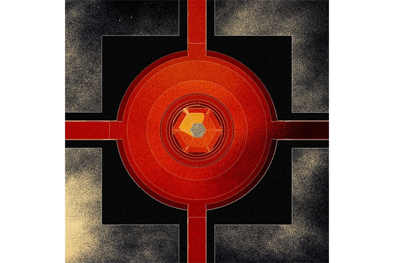 Fig. 16 Sezione prospettica del monumento