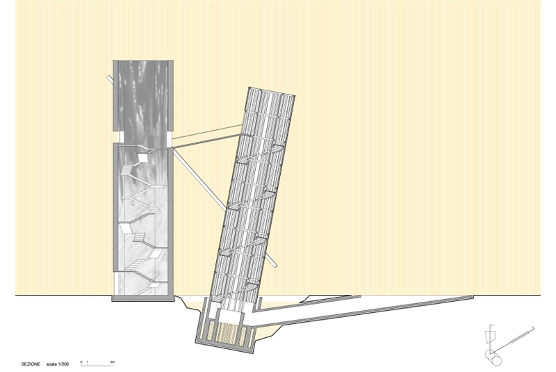 Fig. 11
Sezioni della Torre 2 con gli affreschi
delle pareti interne. Fig. 11
Sezioni della Torre 2 con gli affreschi
delle pareti interne.