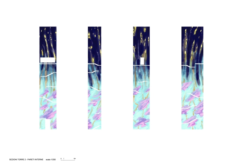 Fig. 20
Frescoes on the interior walls of Tower 2. Fig. 20
Frescoes on the interior walls of Tower 2.