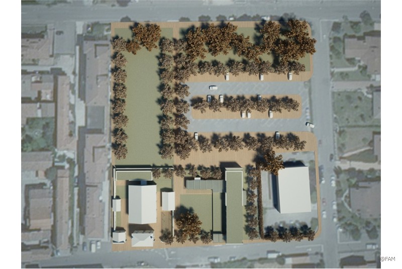 Fig. 2
A+C_Architettura e Città studio associato, Casa della Salute di Carpaneto Piacentino, Piacenza, 2017. Planimetria generale.