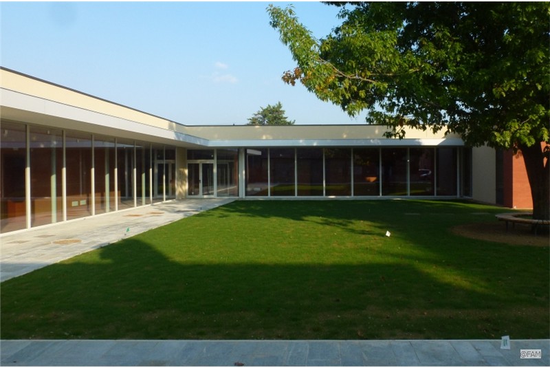 Fig. 4
A+C_Architettura e Città studio associato, Casa della Salute di Carpaneto Piacentino, Piacenza, 2017. Vista della corte.