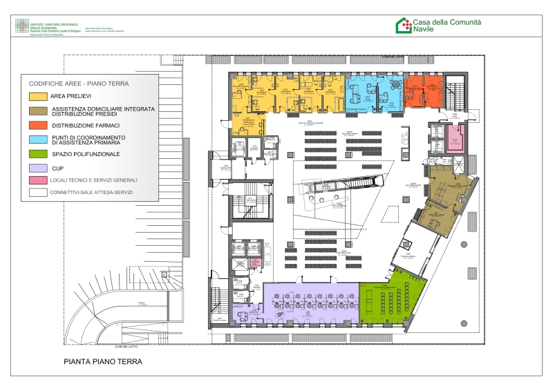 Fig. 16
MATE Engineering, Casa della Salute Navile, Bologna, 2018. Pianta piano terra. Fig. 16
MATE Engineering, Casa della Salute Navile, Bologna, 2018. Pianta piano terra.