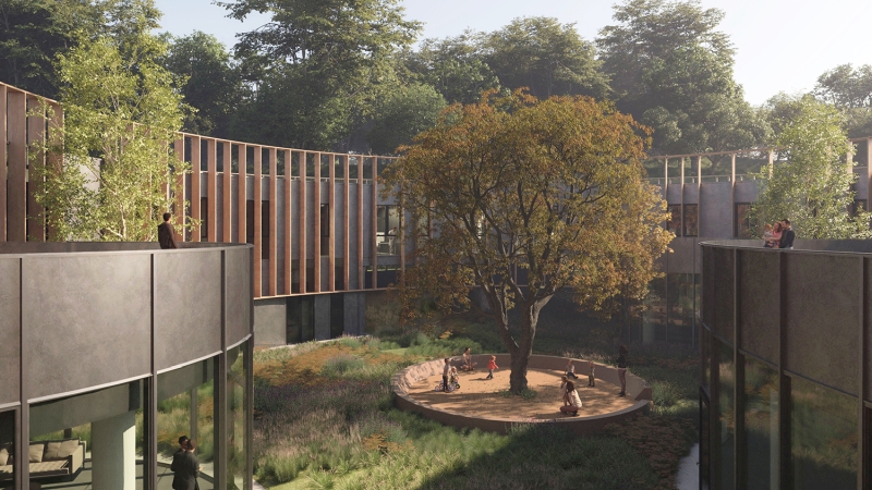 Fig. 23
Stefano Boeri Architetti, Progetto Casa della Comunità di Salò, Brescia, 2022. Vista della corte. Fig. 23
Stefano Boeri Architetti, Progetto Casa della Comunità di Salò, Brescia, 2022. Vista della corte.