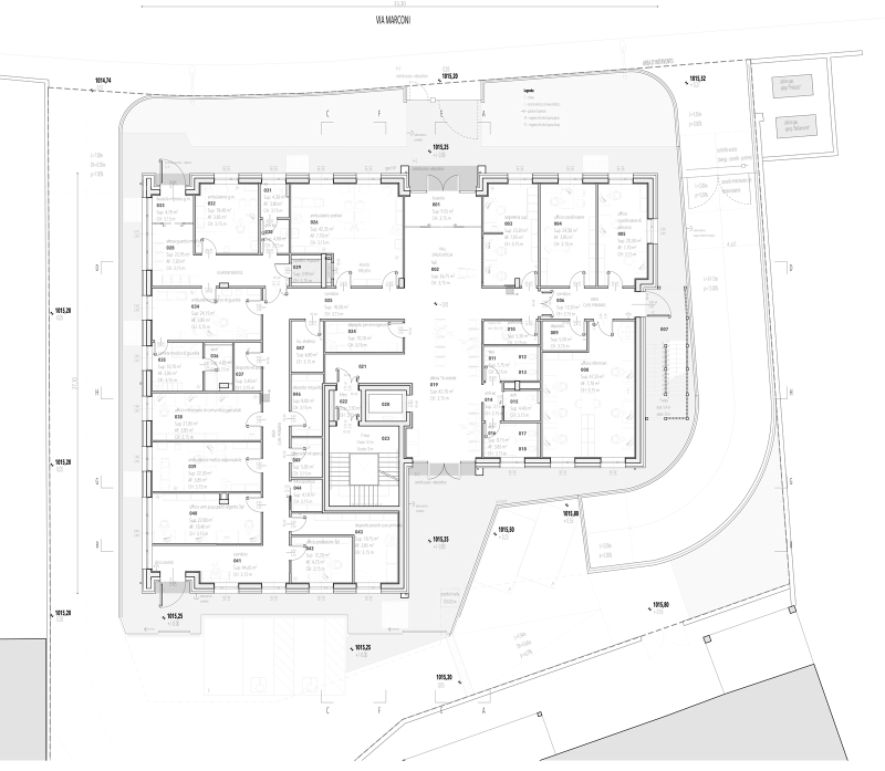 Fig. 24
Weber + Winterle, Progetto Casa della Comunità di Predazzo, Trento, 2023. Pianta.