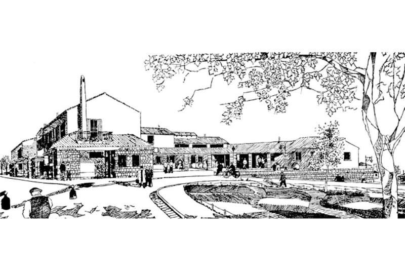 Fig. 4
Ludovico Quaroni e Federico Gorio con il coinvolgimento di Adriano Olivetti, Borgo La Martella a Matera, 1952-1954.