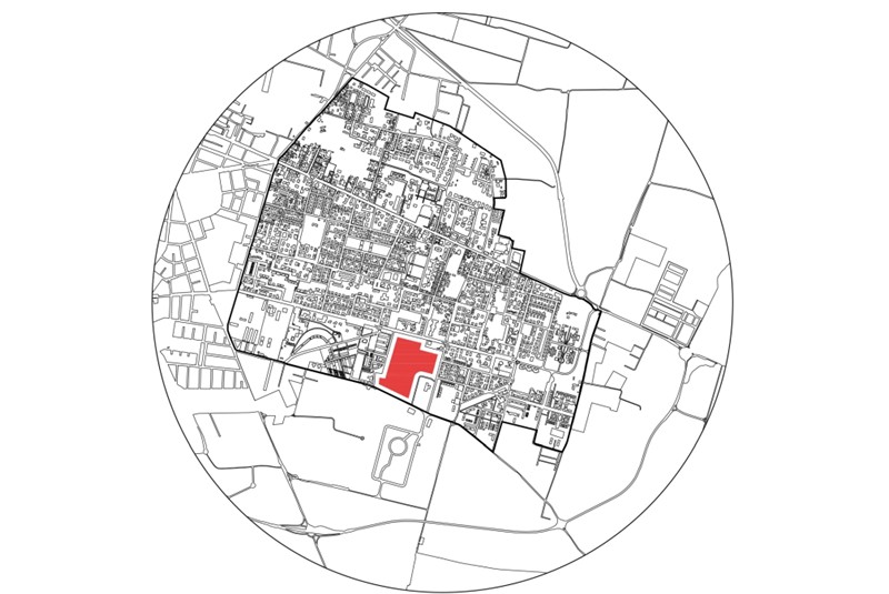 Fig. 9
Criterio analitico 2: posizione dell’area per il Luogo-Centro di Salute Comunitaria.
©UALab, Ricerca UNIPR
