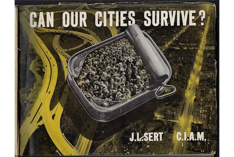 Fig. 2
Josep Llu&iacute;s Sert, &ldquo;Can our cities survive?&rdquo;, 1942 Book cover.