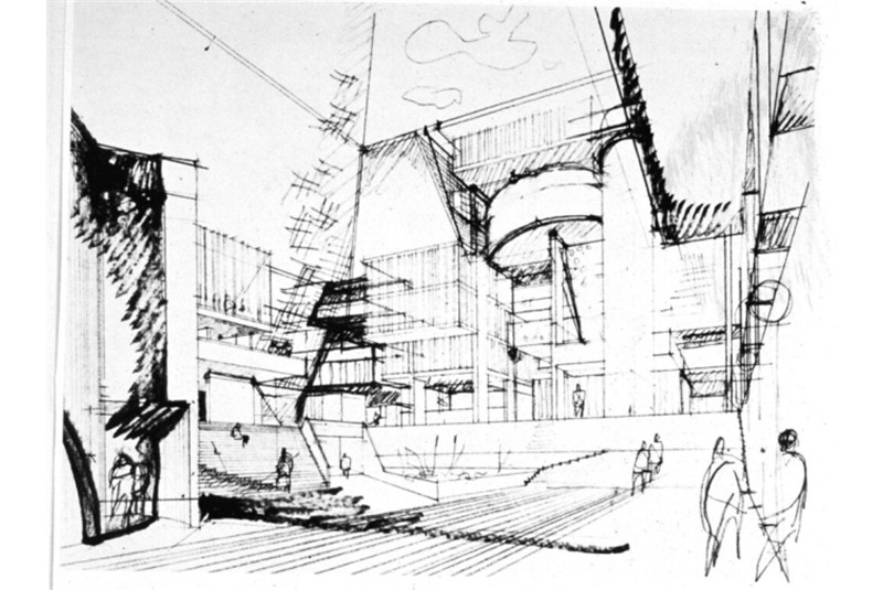 Fig. 6
Carlo Aymonino and Costantino Dardi, Concorso per l&rsquo;ospedale di Mirano, 1967.