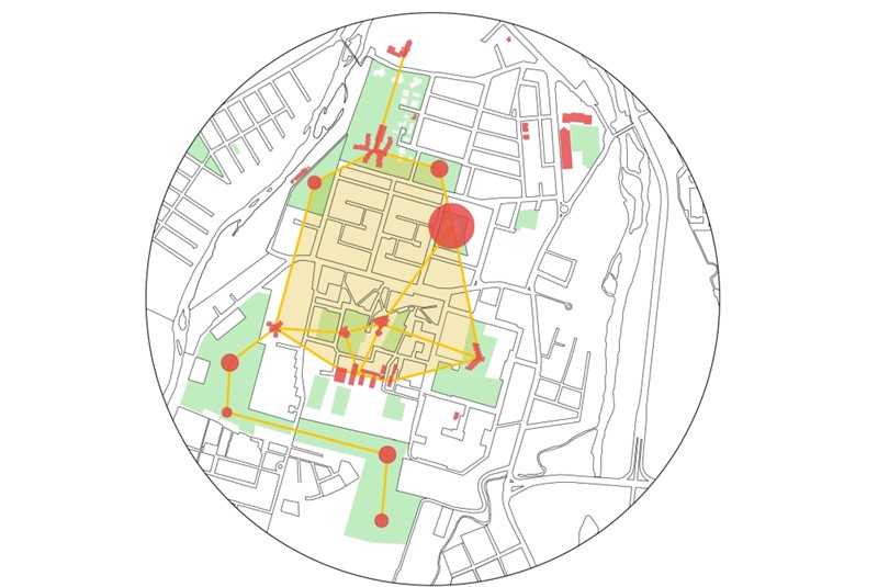 Fig. 10
Analytical Criterion 3: Relationship between centrality factors concerning the Community Health Center.
&copy;UALab, UNIPR Research