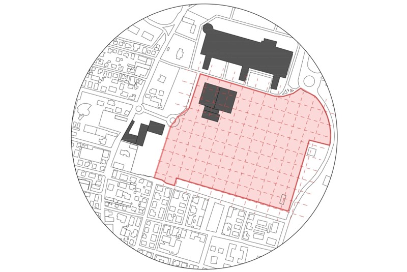 Fig. 12
Analytical Criterion 5: Dimensional extent of the area for the Community Health Center.
©UALab, UNIPR Research