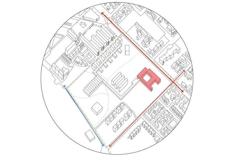 Fig. 13
Analytical Criterion 6: Accessibility and mobility related to the Community Health Center location. 
&copy;UALab, UNIPR Research