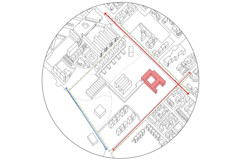 Fig. 13
Analytical Criterion 6: Accessibility and mobility related to the Community Health Center location. 
©UALab, UNIPR Research