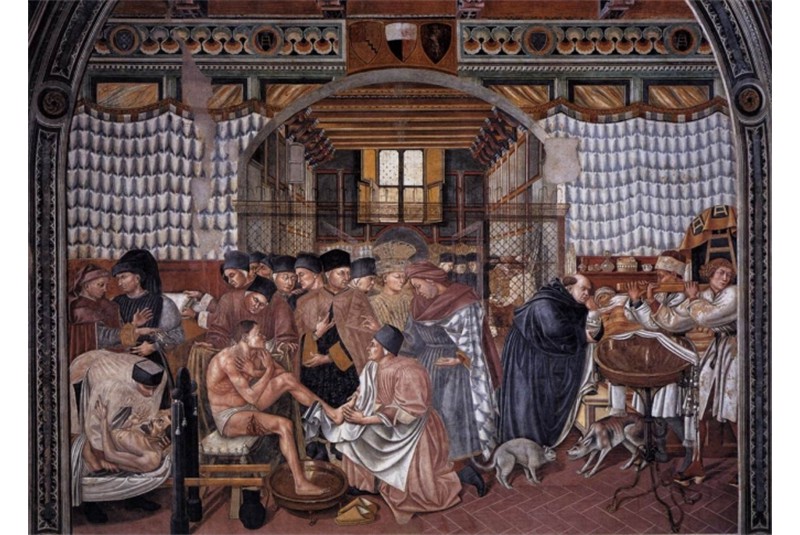 Fig. 7
Siena, Ospedale di Santa Maria della Scala, Domenico di Bartolo, Cura dei malati, 1440-1441 (web source) Fig. 7
Siena, Ospedale di Santa Maria della Scala, Domenico di Bartolo, Cura dei malati, 1440-1441 (web source)