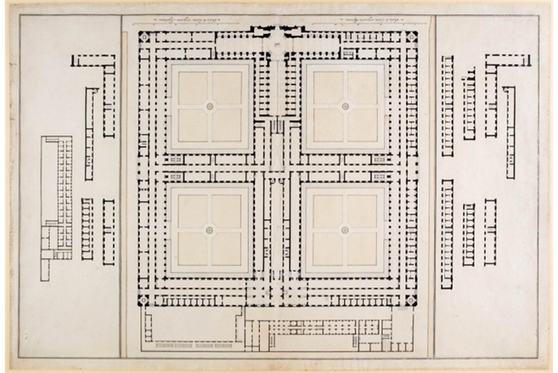 Fig. 65 - Ferdinando Fuga, Albergo dei Poveri di Napoli, Seconda versione, 1753 / Second version