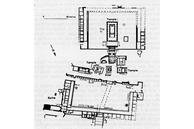Fig. 10 - Asklepeion di Kos, V a.C.-III d.C. Pianta / Asklepeion of Kos, 5th BC-3rd AD Plan.