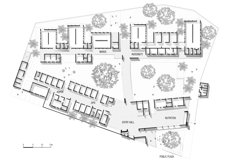 Fig. 2
ASA Studio, Rugerero Health Center, Ruanda, Africa, 2017. Pianta.
© ASA Studio Fig. 2
ASA Studio, Rugerero Health Center, Ruanda, Africa, 2017. Pianta.
© ASA Studio