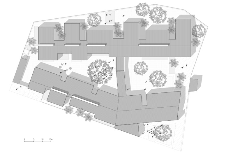 Fig. 3
ASA Studio, Rugerero Health Center, Ruanda, Africa, 2017. Planimetria delle coperture.
© ASA Studio Fig. 3
ASA Studio, Rugerero Health Center, Ruanda, Africa, 2017. Planimetria delle coperture.
© ASA Studio
