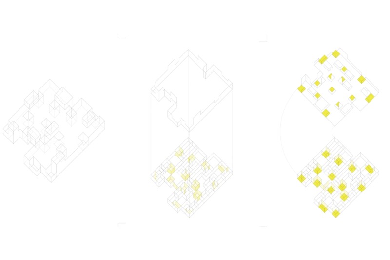 Fig. 9
estudio_entresitio, 3*1, Centri di assistenza sanitaria a Madrid, Centro sanitario di SanBlas 2005-07; Centro sanitario di Usera 2005-09; Centro sanitario di Villaverde 2007-10. Assonometri.i
&copy; estudio_entresitio.