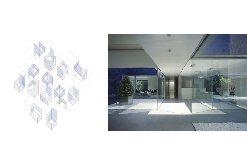 Figg. 14-15
estudio_entresitio, 3*1, Health care centers in Madrid: SanBlas 2005-07. Axonometry and view of the patios.
© estudio_entresitio.
Photo credits: Roland Halbe. Figg. 14-15
estudio_entresitio, 3*1, Health care centers in Madrid: SanBlas 2005-07. Axonometry and view of the patios.
© estudio_entresitio.
Photo credits: Roland Halbe.