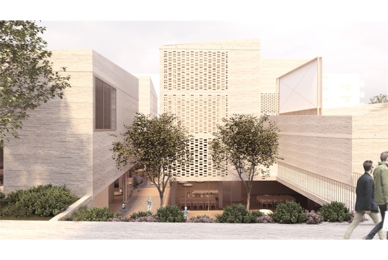 Fig. 10
Fiore Architects, Complesso urbano per servizi di welfare a Salonicco, 2019. Vista esterna.
© Fiore Architects