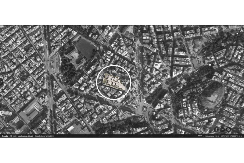 Fig. 1
Fiore Architects, Fiore Architects, Urban complex for welfare services in Thessaloniki, 2019. Insertion into the urban context.
© Fiore Architects e Google Maps Fig. 1
Fiore Architects, Fiore Architects, Urban complex for welfare services in Thessaloniki, 2019. Insertion into the urban context.
© Fiore Architects e Google Maps