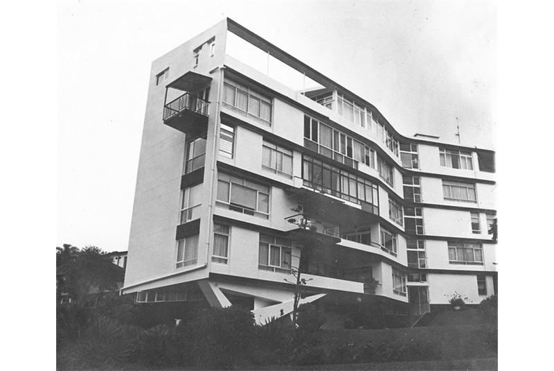 Fig. 8
Facciata principale, Edificio
Farrigton, Durban, senza data
(Technical Reference Library,
University of KwaZulu-Natal Durban).