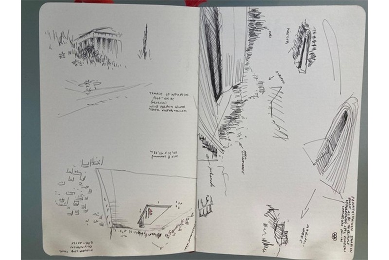 Fig. 3
Siiri Vallner, Taccuino di schizzi
dalla Grecia.