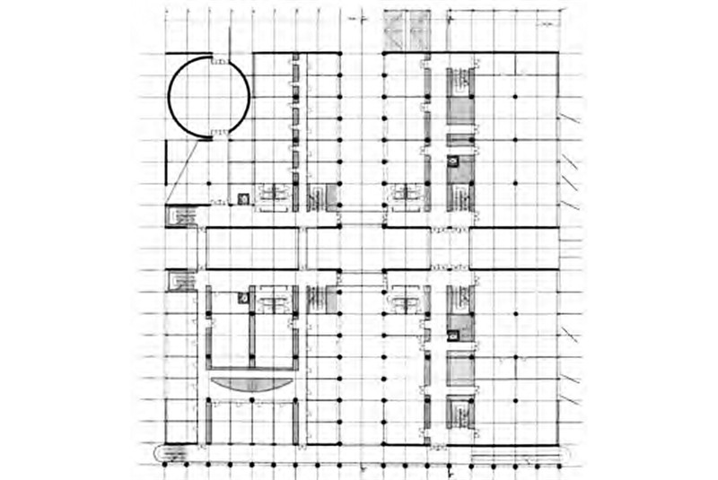Fig. 4
Gianugo Polesello, progetto per
il campus universitario di Tafira
a Las a Las Palmas de Gran
Canaria (Neri 2015, pp. 36-40);
&copy; S. Topuntoli).