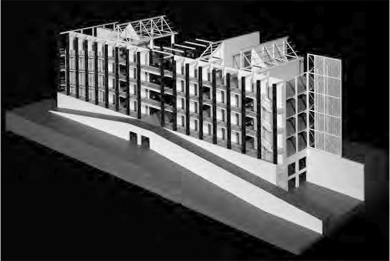Fig. 5
Gianugo Polesello, progetto per
il campus universitario di Tafira
a Las a Las Palmas de Gran
Canaria (Neri 2015, pp. 36-40);
&copy; S. Topuntoli).