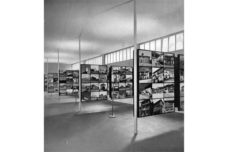Fig. 10
Gallery of the Rural Architecture Exhibition at the 6th Triennale di Milano, 1936. (Giuseppe Pagano and Guarniero Daniel, Architettura rurale italiana, Quaderni delle Triennale, Hoepli, Milan, 1936, p. 5).