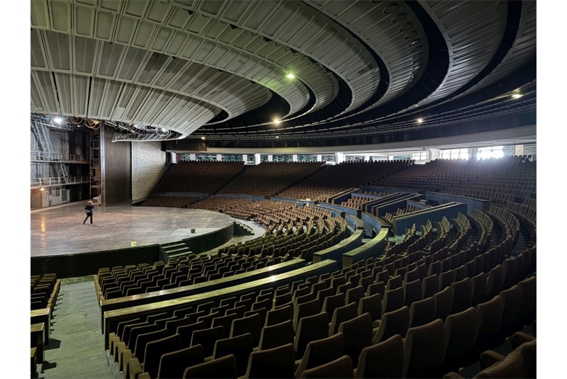 Fig. 16 - GT#2, Tallinn: visita alla Linnahall
(gi&agrave; Palazzo della Cultura e dello
Sport &ldquo;Lenin&rdquo;), Raine Karp, Riina
Altm&auml;e, 1975-1980. Foto LMA
team, 11 giugno 2014.