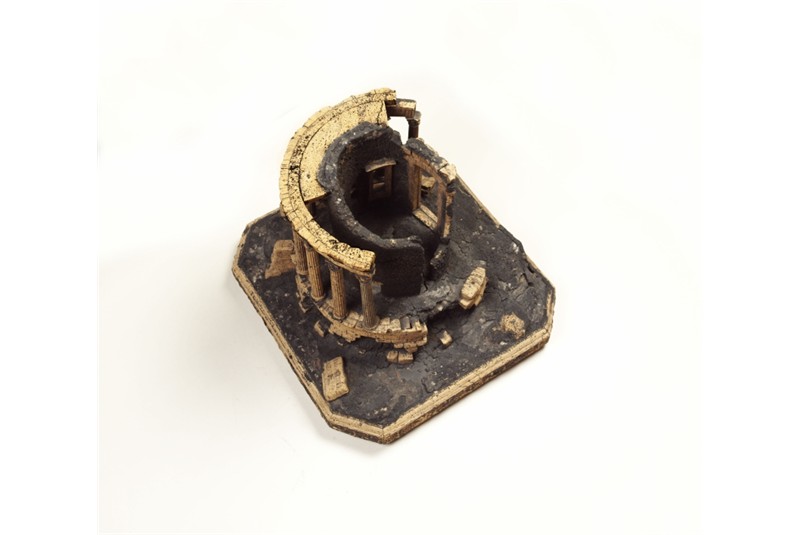 Fig. 3a
Giovanni Altieri, Photograph of the cork model of the Temple of Vesta. © Sir John Soane's Museum, London. Fig. 3a
Giovanni Altieri, Photograph of the cork model of the Temple of Vesta. © Sir John Soane's Museum, London.