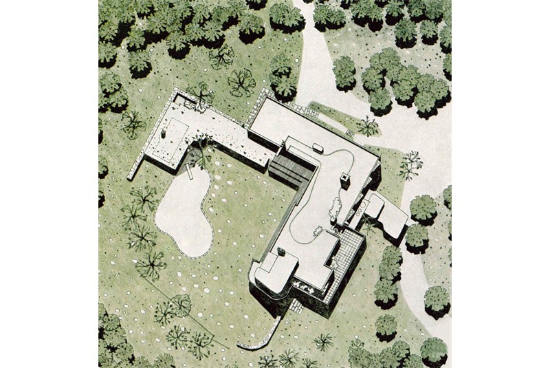 Fig. 6
A.Aalto Villa Mairea (1938-39),
Planimetria generale