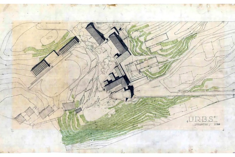 Fig. 22
A.Aalto Campus di Jyv&auml;skyl&auml;
(1951-71), Planimetria generale.