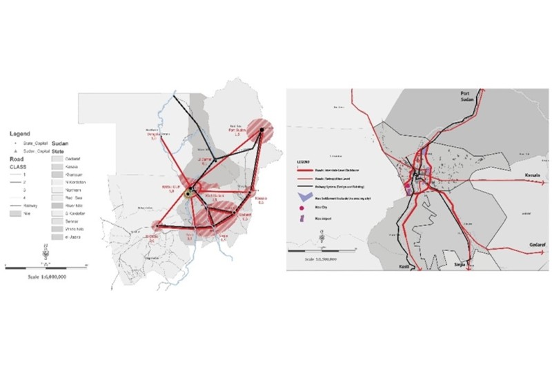 Fig. 1
Schemi Territoriali e Urbani
KPP5, Khartoum Planning
Project 5; elaborazioni di Lucio
Barbera, Attilio Celant, Anna Irene
Del Monaco (2010).